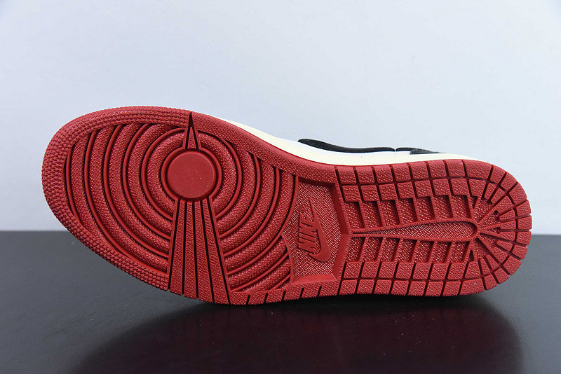 Air Jordan 1 Low OG x Trophy Room Sail and Varsity Red FN0432-100