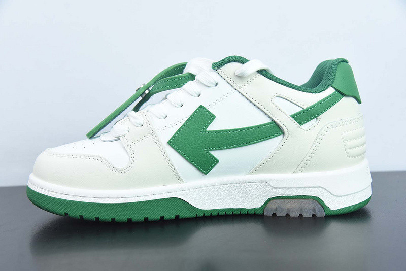 OF™ C/O VIRGIL ABLOH OUT OF OFFICE LOW-TOP LEATHER SNEAKERS ‘OOO“