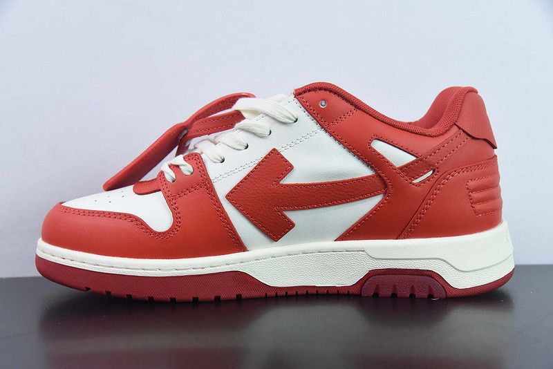 OF™ C/O VIRGIL ABLOH OUT OF OFFICE LOW-TOP LEATHER SNEAKERS ‘OOO“