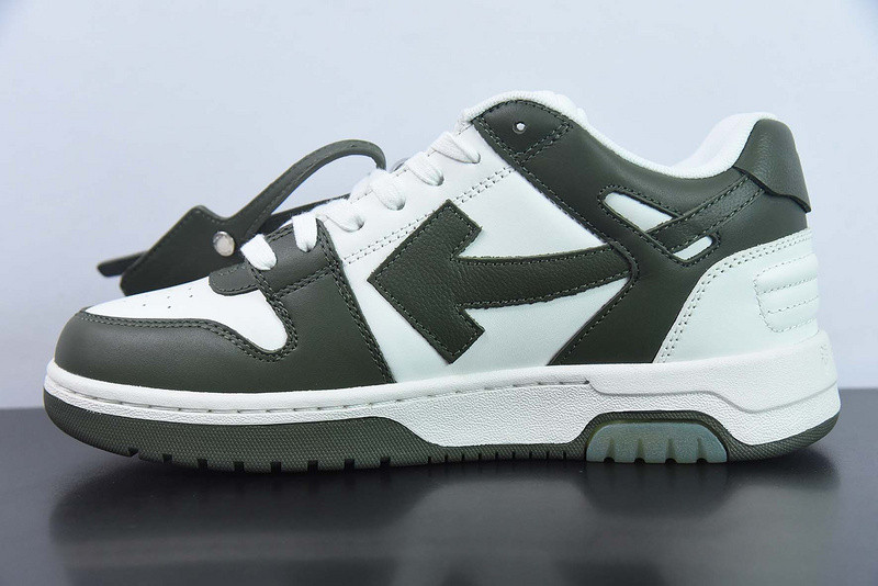 OF™ C/O VIRGIL ABLOH OUT OF OFFICE LOW-TOP LEATHER SNEAKERS ‘OOO“