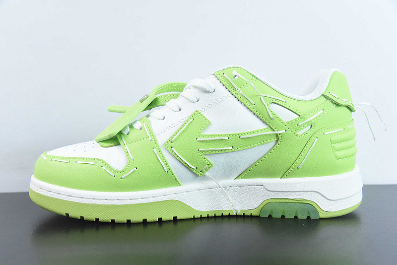 OF™ C/O VIRGIL ABLOH OUT OF OFFICE LOW-TOP LEATHER SNEAKERS ‘OOO“