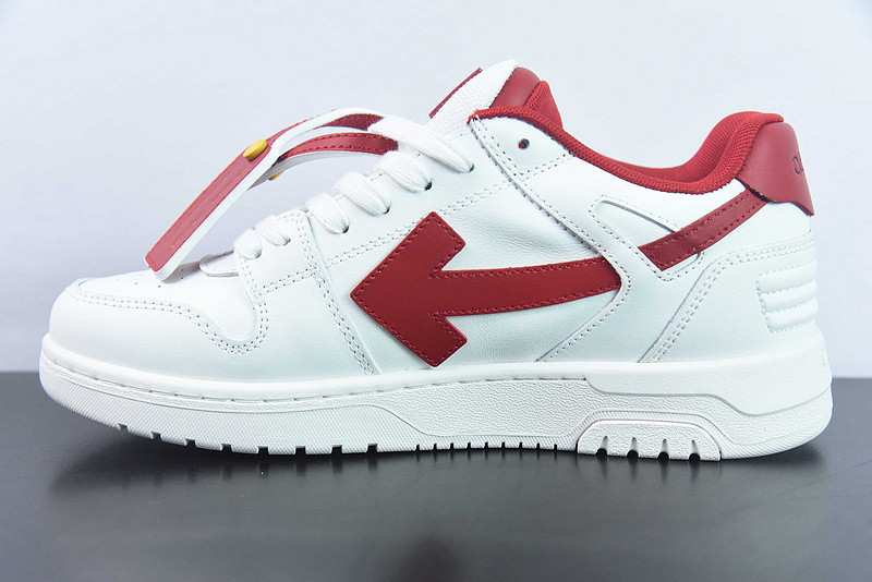 OF™ C/O VIRGIL ABLOH OUT OF OFFICE LOW-TOP LEATHER SNEAKERS ‘OOO“
