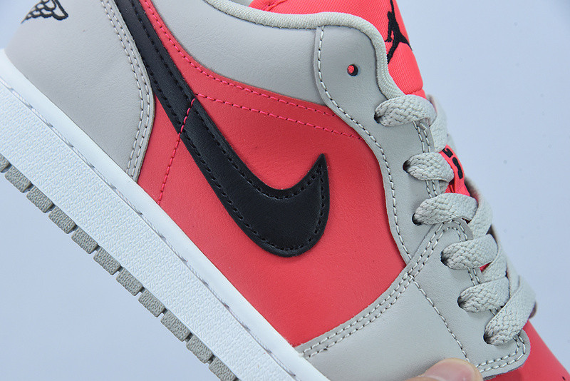 AIR JORDAN 1 RETRO LOW LIGHT IRON ORE SIREN RED DC0774-060