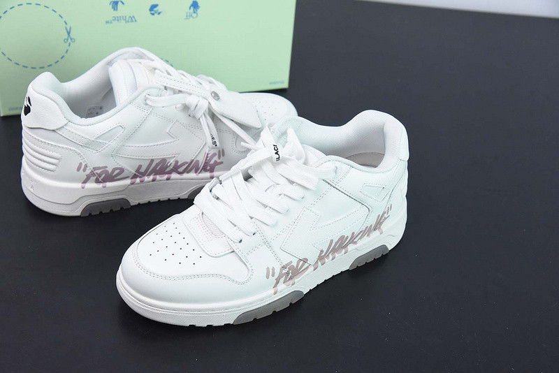 OF™ C/O VIRGIL ABLOH OUT OF OFFICE LOW-TOP LEATHER SNEAKERS ‘OOO“