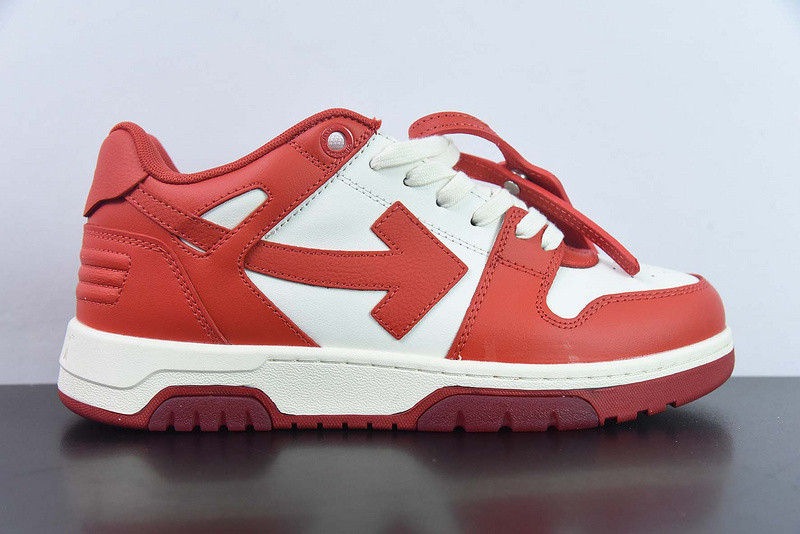 OF™ C/O VIRGIL ABLOH OUT OF OFFICE LOW-TOP LEATHER SNEAKERS ‘OOO“