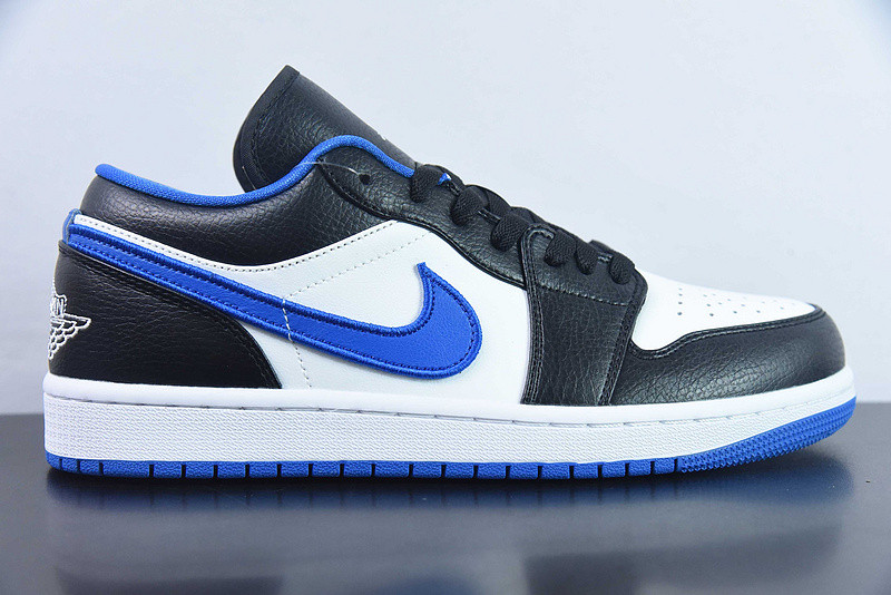 Air Jordan 1 Low ''Black Game Royal'' 553558-007