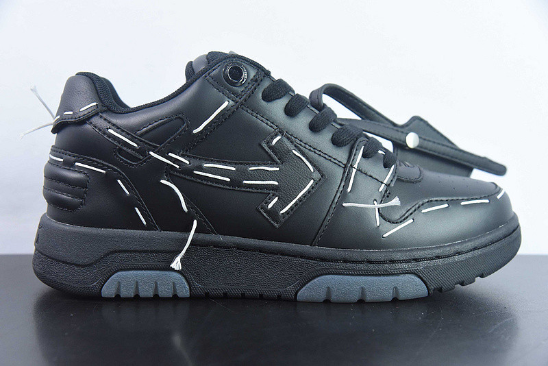 OF™ C/O VIRGIL ABLOH OUT OF OFFICE LOW-TOP LEATHER SNEAKERS ‘OOO“