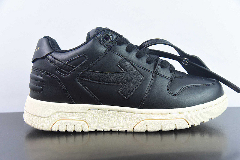 OF™ C/O VIRGIL ABLOH OUT OF OFFICE LOW-TOP LEATHER SNEAKERS ‘OOO“