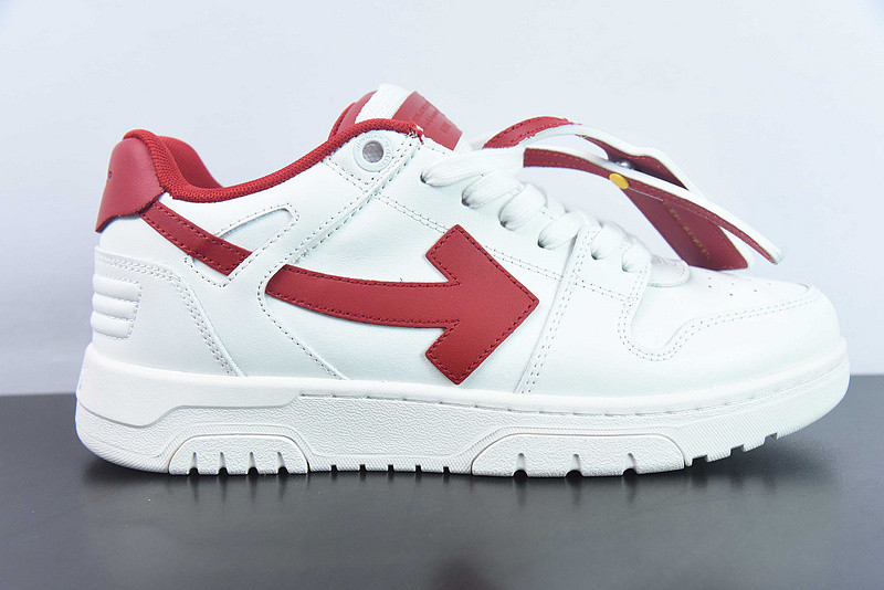 OF™ C/O VIRGIL ABLOH OUT OF OFFICE LOW-TOP LEATHER SNEAKERS ‘OOO“