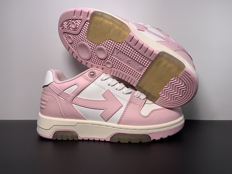 OF™ C/O VIRGIL ABLOH OUT OF OFFICE LOW-TOP LEATHER SNEAKERS ‘OOO“
