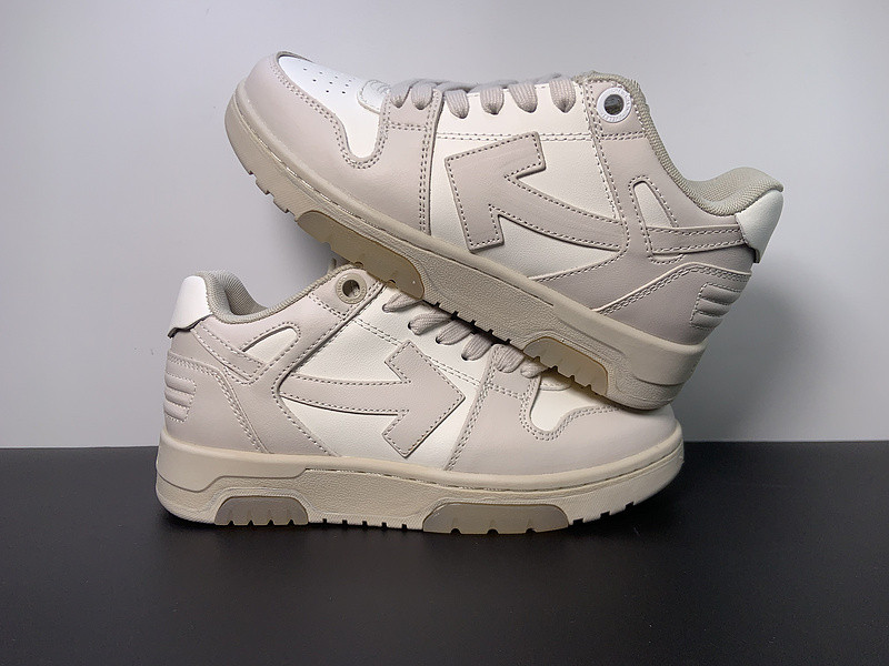 OF™ C/O VIRGIL ABLOH OUT OF OFFICE LOW-TOP LEATHER SNEAKERS ‘OOO“