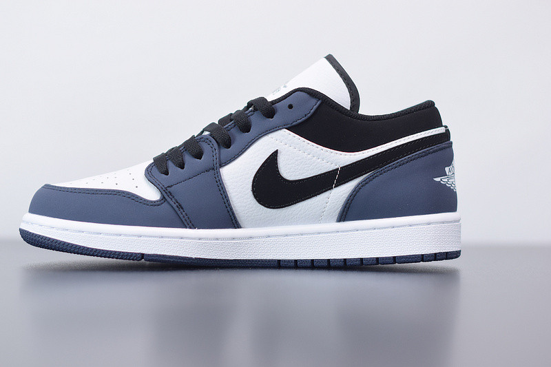 AIR JORDAN 1 LOW RETRO NAVY MIDNIGHT WHITE BLACK 309192-101