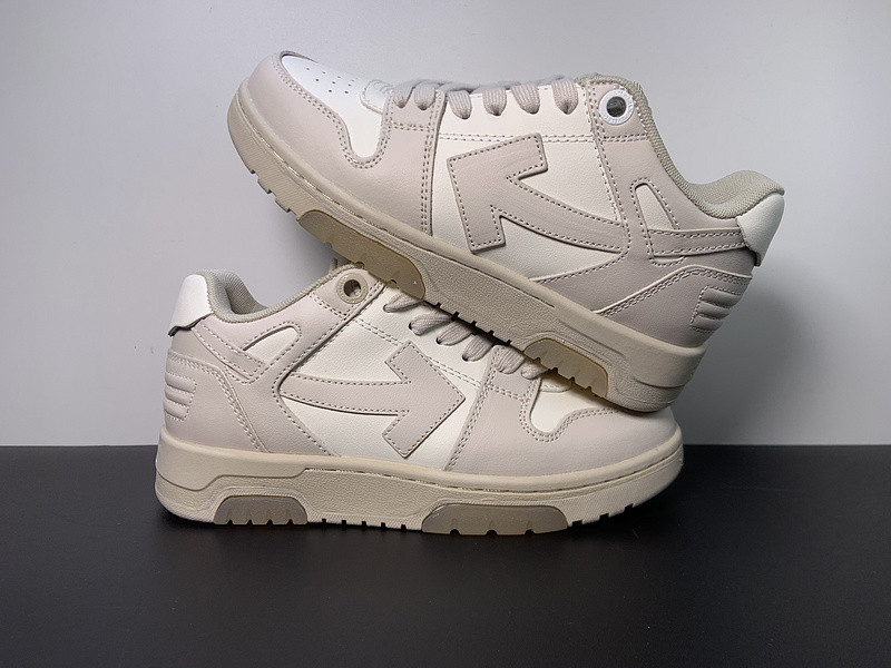 OF™ C/O VIRGIL ABLOH OUT OF OFFICE LOW-TOP LEATHER SNEAKERS ‘OOO“