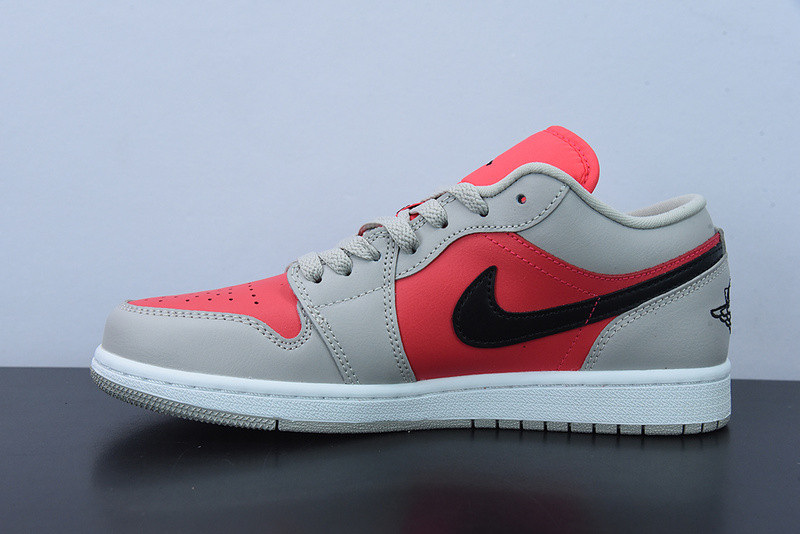 AIR JORDAN 1 RETRO LOW LIGHT IRON ORE SIREN RED DC0774-060