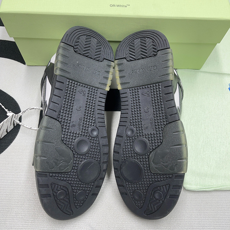 OF™ C/O VIRGIL ABLOH OUT OF OFFICE LOW-TOP LEATHER SNEAKERS ‘OOO“