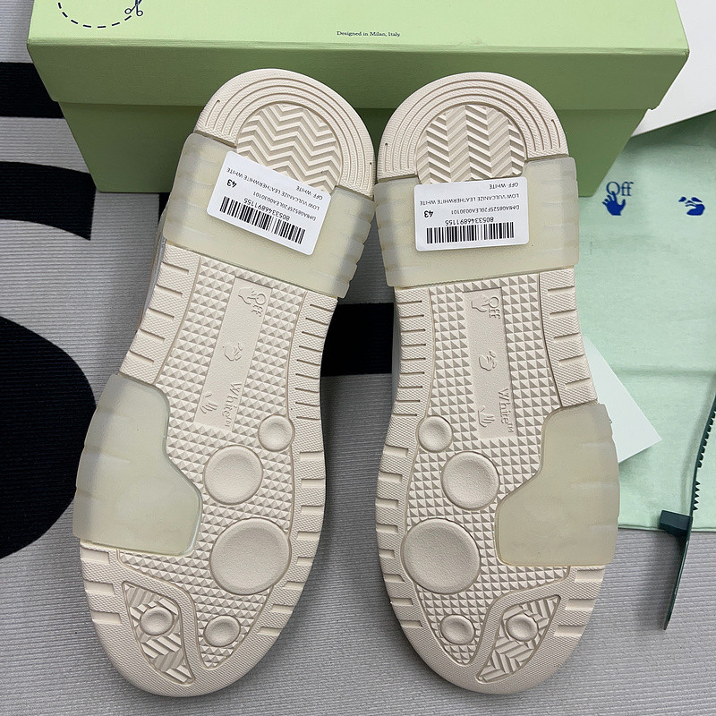 OF™ C/O VIRGIL ABLOH OUT OF OFFICE LOW-TOP LEATHER SNEAKERS ‘OOO“