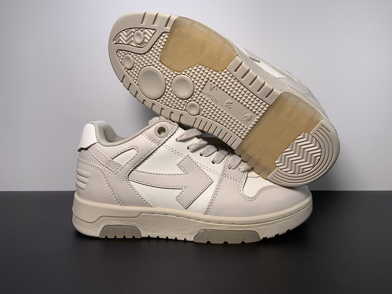 OF™ C/O VIRGIL ABLOH OUT OF OFFICE LOW-TOP LEATHER SNEAKERS ‘OOO“