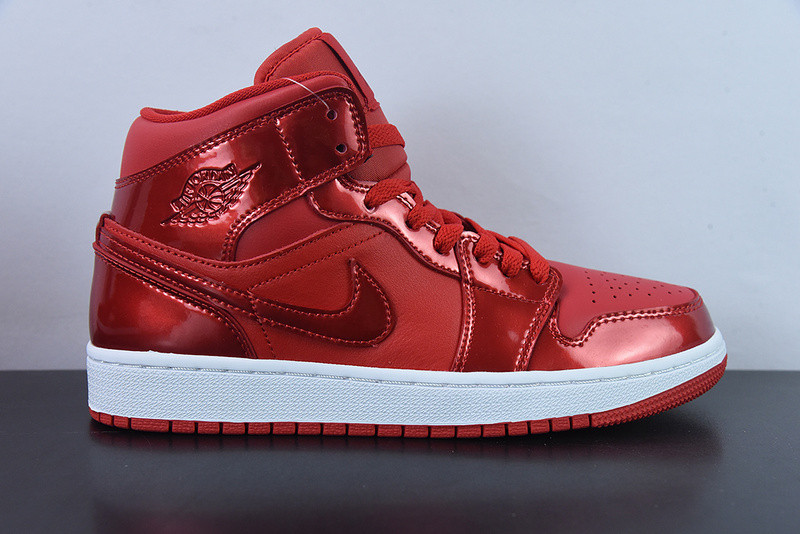 WMNS AIR JORDAN 1 MID SE ''UNIVERSITY RED POMEGRANATE'' DH5894-600