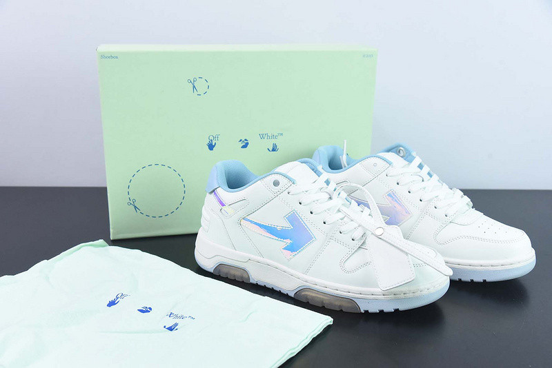 OF™ C/O VIRGIL ABLOH OUT OF OFFICE LOW-TOP LEATHER SNEAKERS ‘OOO“
