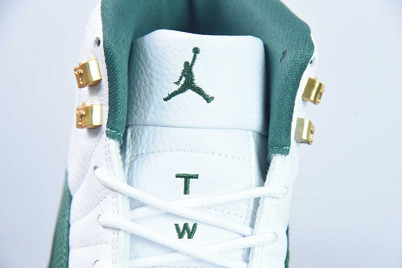 Air Jordan 12 white and green
