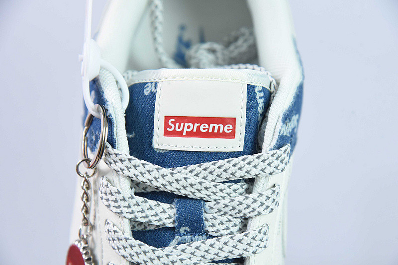 Nike SB Dunk Low Supreme Denim Blue Off White Red FC1688-194