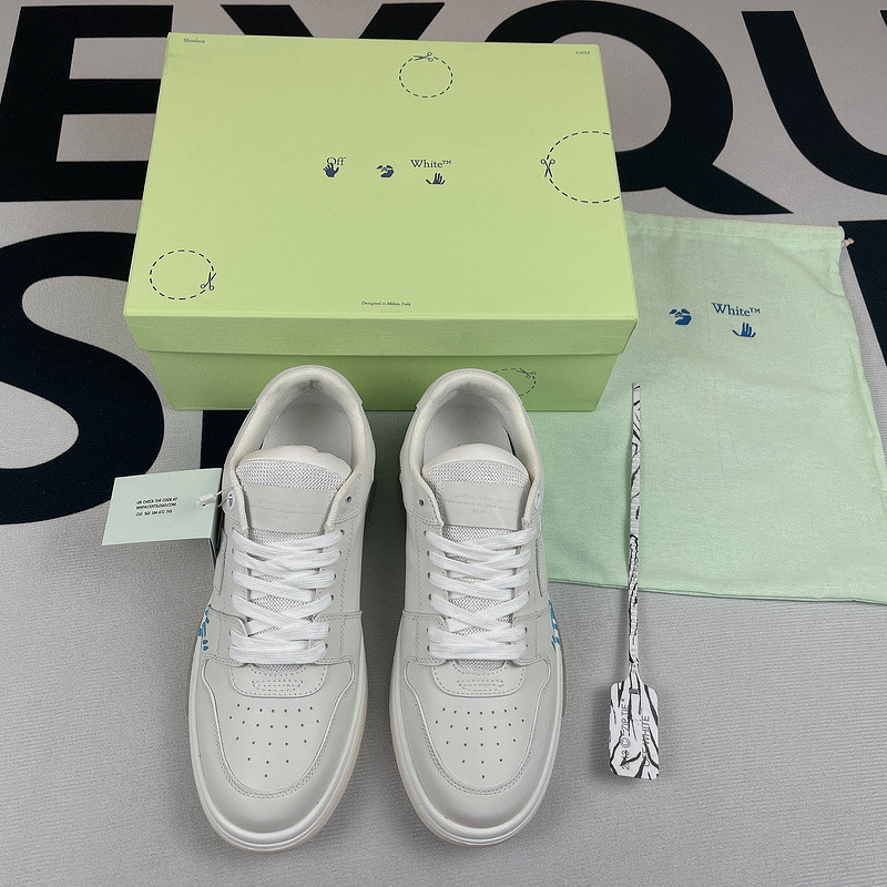 OF™ C/O VIRGIL ABLOH OUT OF OFFICE LOW-TOP LEATHER SNEAKERS ‘OOO“