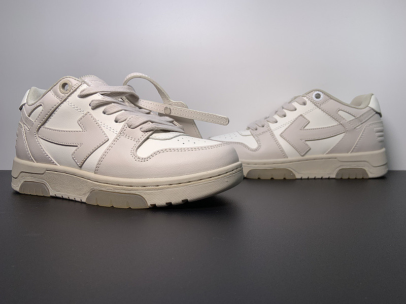 OF™ C/O VIRGIL ABLOH OUT OF OFFICE LOW-TOP LEATHER SNEAKERS ‘OOO“
