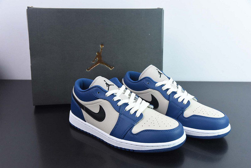 Air Jordan 1 Low WMNS Grey Blue Black DC0774-402