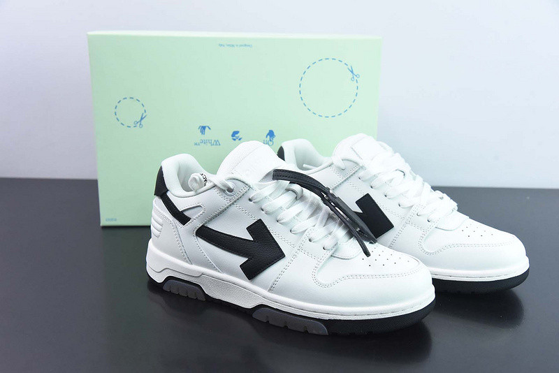 OF™ C/O VIRGIL ABLOH OUT OF OFFICE LOW-TOP LEATHER SNEAKERS ‘OOO“