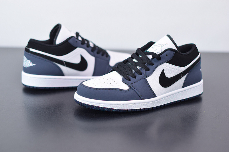 AIR JORDAN 1 LOW RETRO NAVY MIDNIGHT WHITE BLACK 309192-101