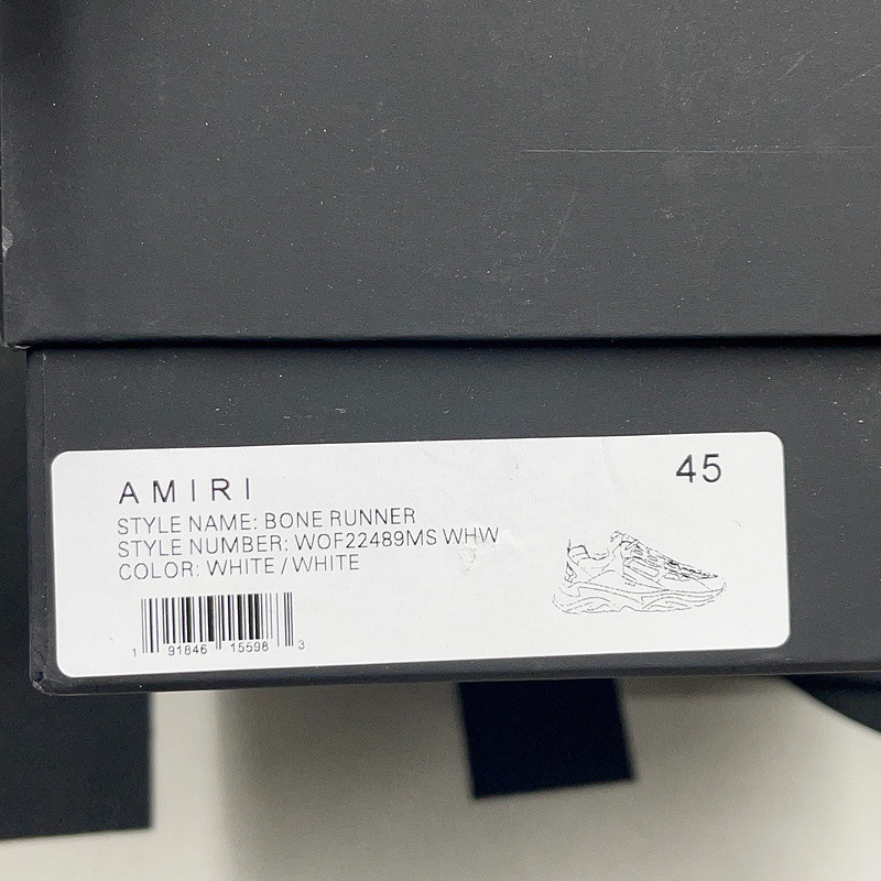 AMIRI BONE RUNNER LOW-TOP SNEAKERS