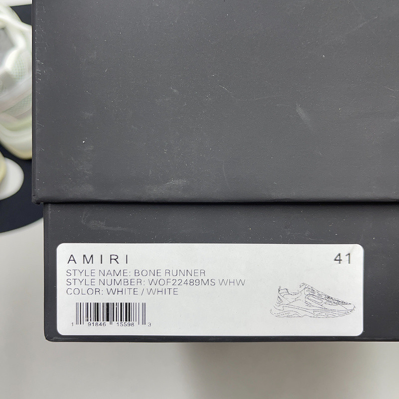 AMIRI BONE RUNNER LOW-TOP SNEAKERS