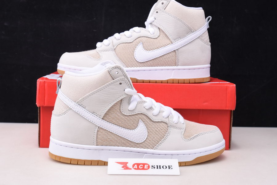 NIKE SB DUNK HIGH PRO ISO ORANGE LABEL UNBLEACHED NATURAL DA9626-100