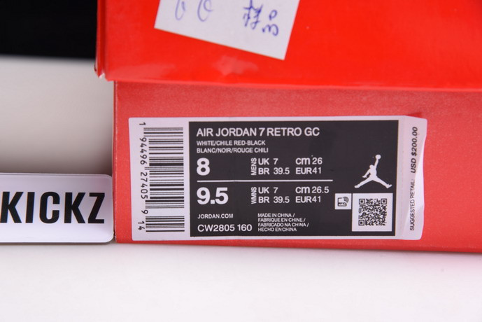 AIR JORDAN 7 RETRO GREATER CHINA CW2805-160