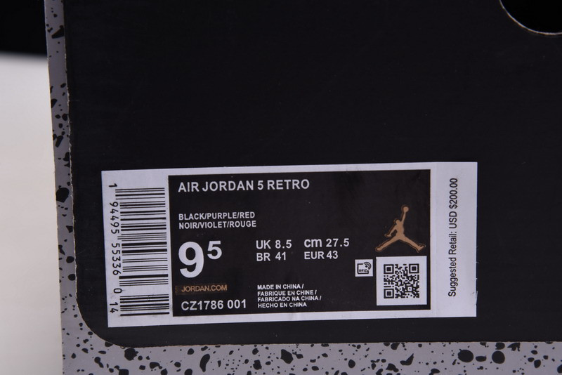 AIR JORDAN 5 “TOP 3”  CZ1786-001